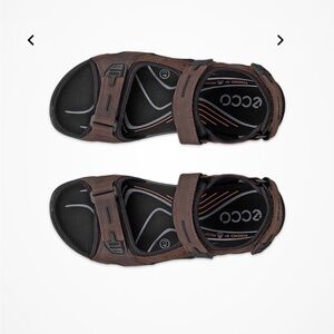 Ecco Men’s Offroad Yucatán Nubuck Leather Outdoor  Sandals Sz 47 US 13-13.5